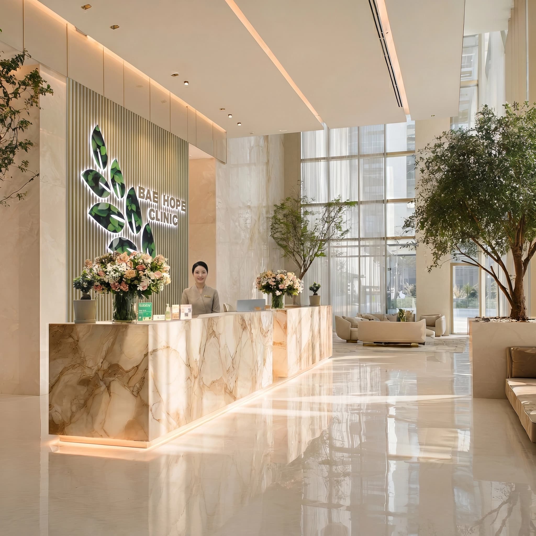 Modern clinic interior at Bae Hope